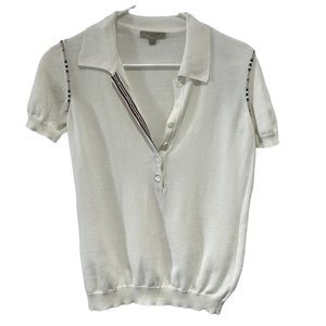BURBERRY WHITE TOP SIZE L